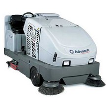 Ride-on Floor Scrubber Sweeper, 62 in., Gas/LP Powered