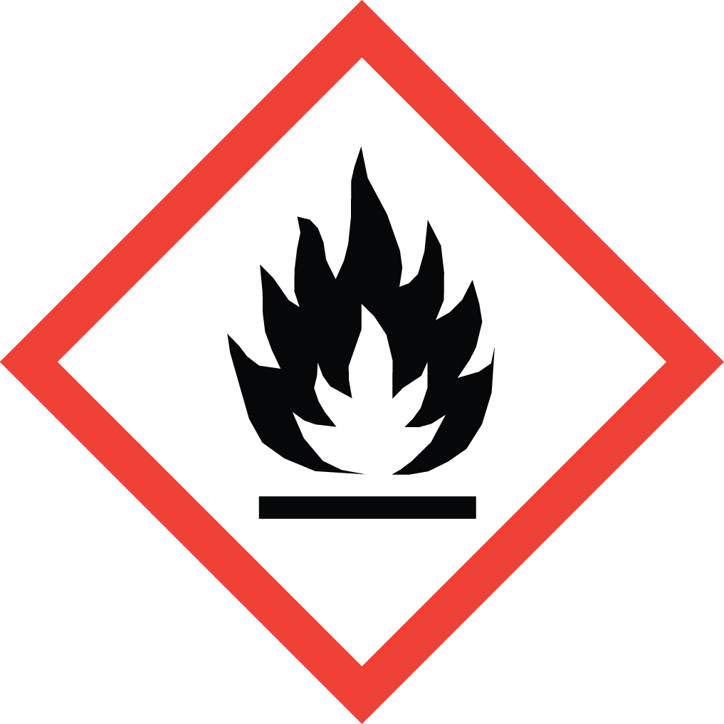chemical safety symbol - flame