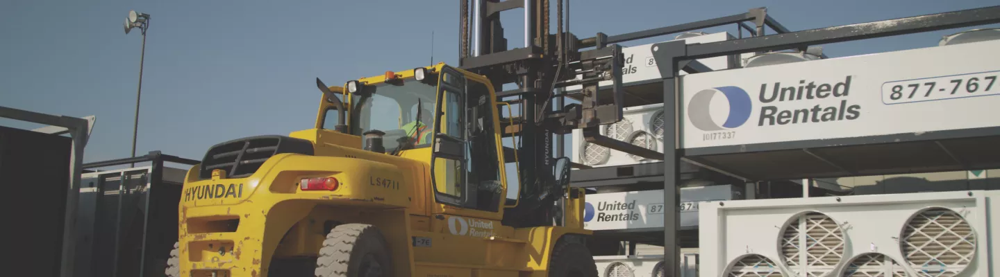 forklift at job site