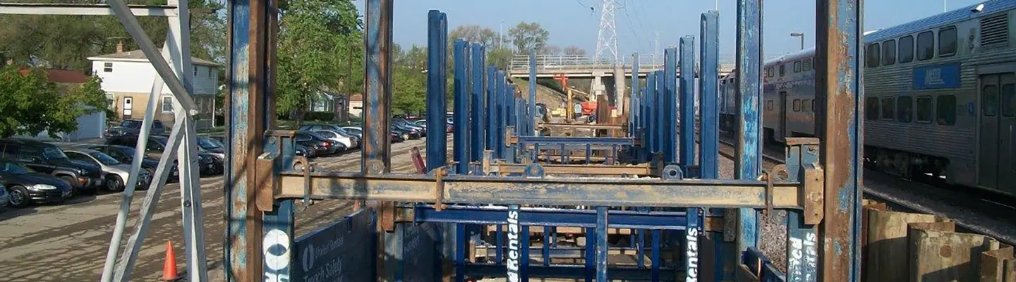 Slide Rail on a jobsite