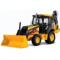 Yellow and Black Earthmoving Excavator Attachment on White Background Product Shot