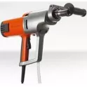Chrome and Orange Core Drill on Gray Background Product Shot