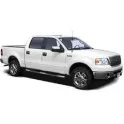 Silver Half Ton Crew Cab Pickup Truck On White Background Product Shot