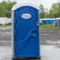 Blue Portable Toilet Outside Product Shot