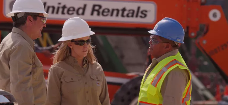 construction workers at job site