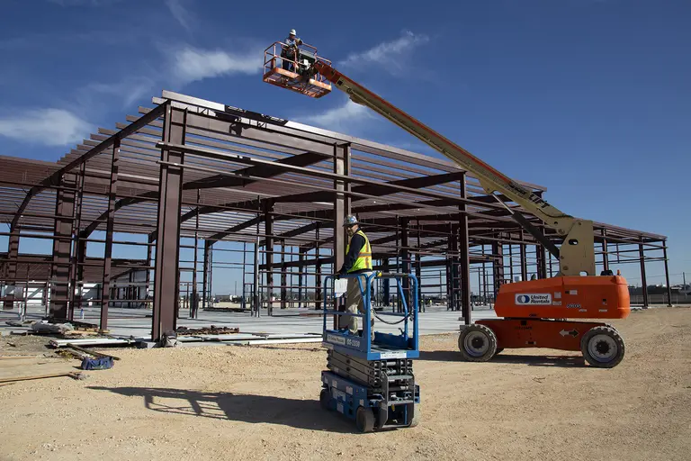 Equipment on a construction site