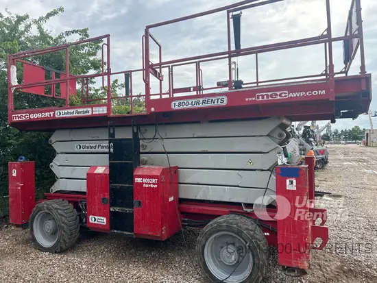 2017 MEC 6092RT Rough Terrain Scissor Lift