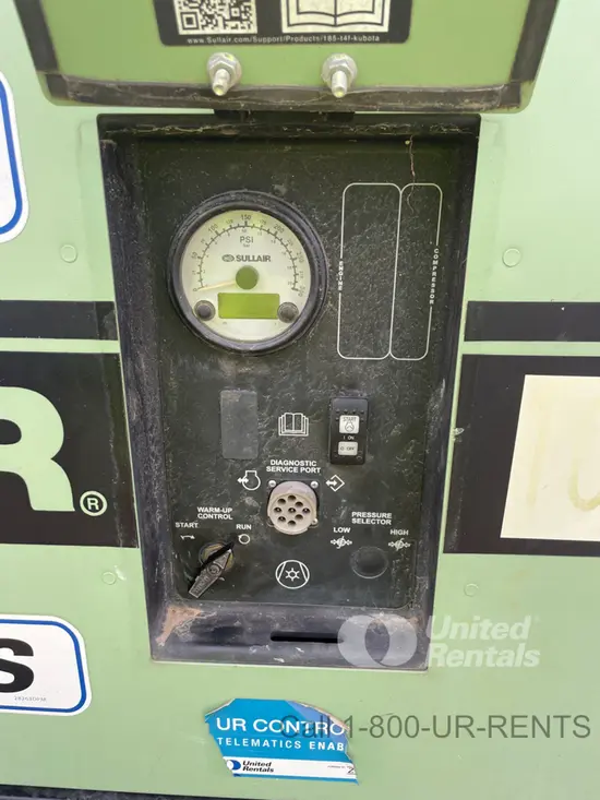 2019 Sullair 185D KU T4 Air Compressor