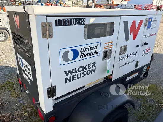 2021 Wacker Neuson G25 T4F Diesel Generator