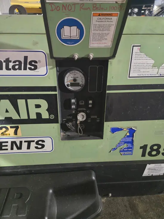 2019 Sullair 185DPQ-KU-T3 Air Compressor