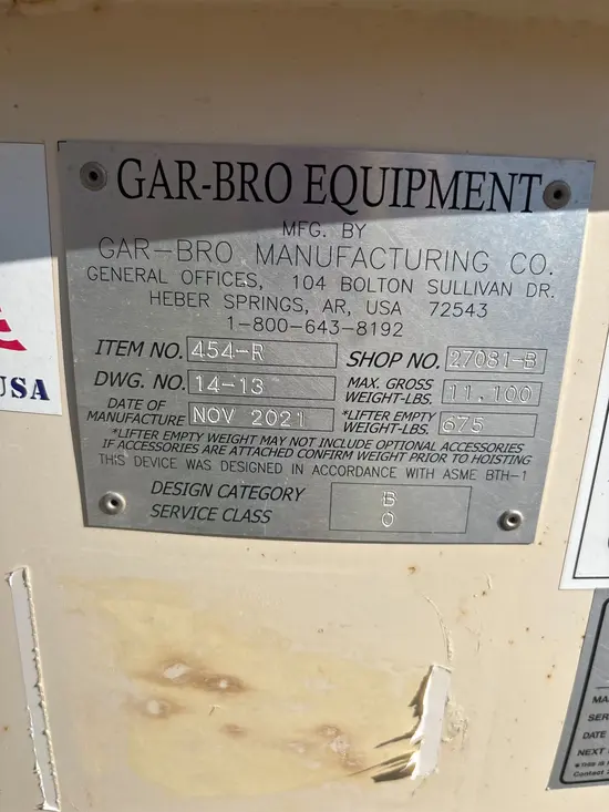 2021 GAR-BRO 454R