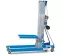 Elevador de materiales manual Genie de 700 – 1,000 lb y 13 – 15 ft azul y plateado