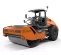 Orange and black Hamm 84 in. 27.5 ton Ride-on Single Smooth-drum Vibratory Roller
