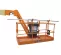dark orange JLG Aerial Work Platform Pipe Rack Accessory for Boom Lift