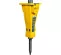 Yellow and Grey EPIROC 300-350 lb. Hydraulic Breaker Attachment for Skid Steer