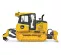 Yellow John Deere bulldozer with low ground pressure 