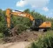 Orange and black CASE 49,000-54,000 lb. Excavator