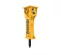 Yellow and black and gray EPIROC 7,500-8,000 lb. Hydraulic Breaker Attachment for Excavator