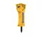 Yellow and gray EPIROC 10,000 lb. Hydraulic Breaker Attachment for Excavator