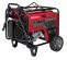 Red and black HONDA 5,000-5,400 W Portable Generator, Gas