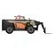 Orange and beige JLG variable reach forklift