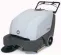 Electric walk-behind sweeper product shot with white background