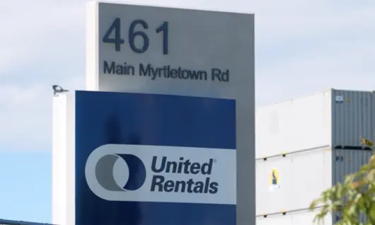 United Rentals Mobile Storage Brisbane Airport branch.