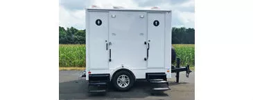 Luxury Portable Restroom Trailer, 2 stations