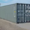 Gray storage container exterior
