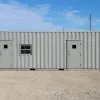 40' ground-level office container, exterior