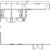 Mobile Office with two restrooms floor plan