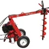 Towable Earth Auger, 5 HP, 72 in. Depth, Hydraulic Powered