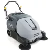 Electric walk-behind sweeper product shot with white background