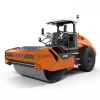 Orange and black Hamm 84 in. 27.5 ton Ride-on Single Smooth-drum Vibratory Roller