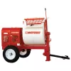 Red and white Multiquip Whiteman 9 cubic foot mortar mixer