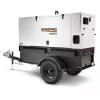 White and black Generac Mobile diesel powered portable generator