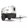 White and black Generac Mobile Tier 4 diesel powered generator
