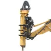 yellow auger attachment for excavator