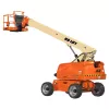 Orange JLG 60 foot 4 wheel drive telescopic boom lift