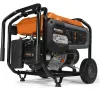Orange and black Generac portable generator