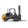 Orange and Black CASE 6,000 lb., Straight Mast Rough Terrain Forklift, 21-29 ft., 2WD or 4WD