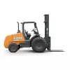 Orange and Black CASE 8,000 lb. Straight Mast Rough Terrain Forklift, 15-22 ft., 4WD
