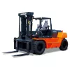Orange and Black DOOSAN 25,000-30,000 lb. Diesel Warehouse Forklift, Pneumatic Tires