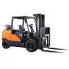 Orange and Black DOOSAN 12,500-15,000 lb. Gas/LP Warehouse Forklift, Pneumatic Tires