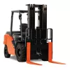Orange and black Toyota Diesel Warehouse Forklift