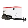 White and black and red CUMMINS 300-320 kW Towable Generator, Tier 4 Diesel