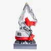 White and black and grey TAKEUCHI 12,000-14,000 lb. Mini Excavator, Reduced Tail Swing