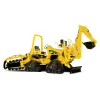 Yellow and black VERMEER 51-69 HP Ride-On Rock Saw Trencher, 60 in. Dig Depth