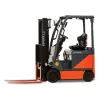 Orange and black Toyota electric warehouse forklift