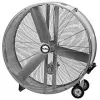 gray drum fan on wheels